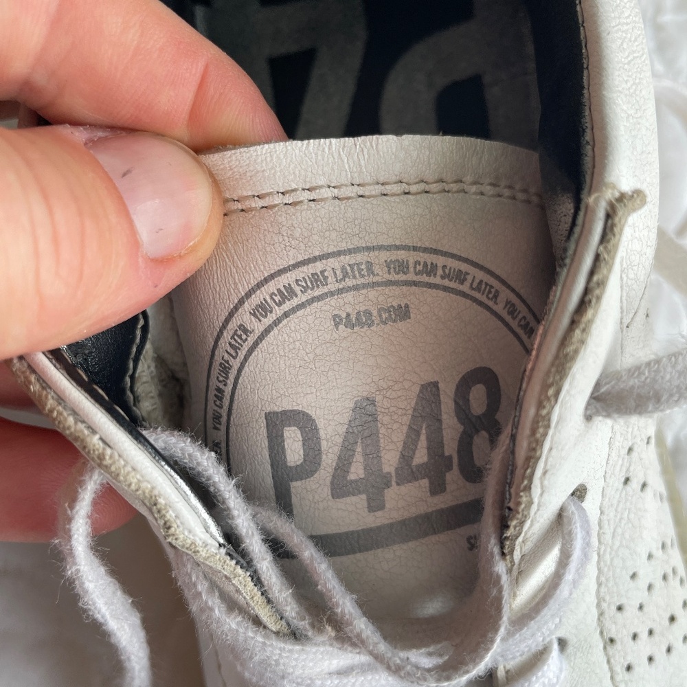 P448 Thea Platform Sneakers Made in Italy Size 38 (US 7.5) - Picture 6 of 10